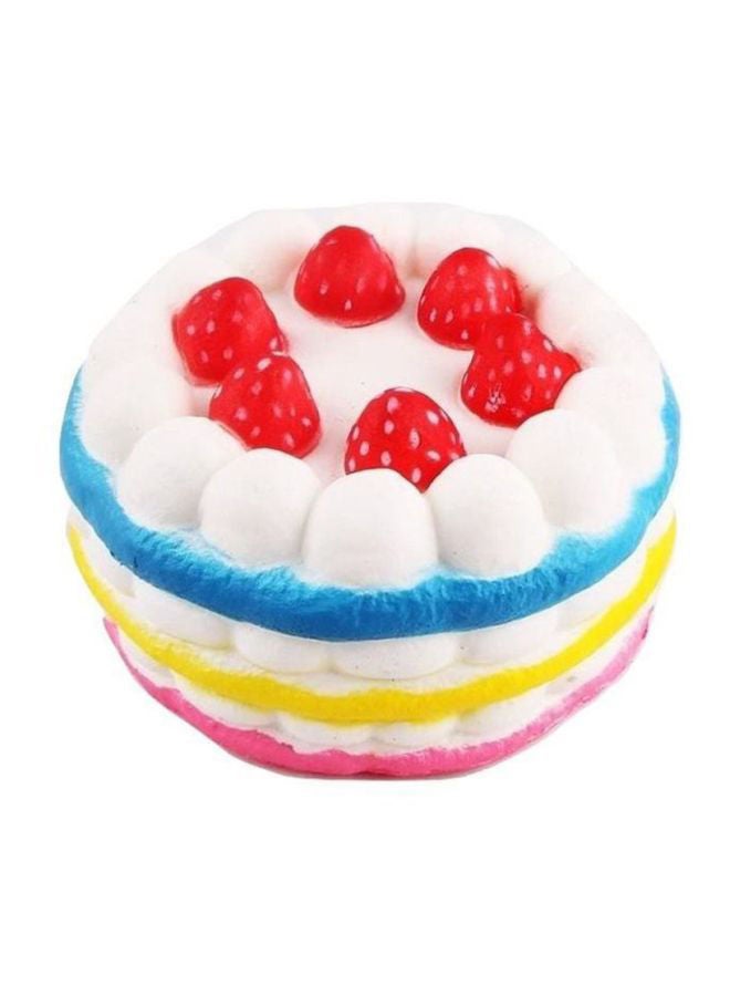 NIBEMINENT Rainbow Strawberry Cake Slow Rising Squishy Toy