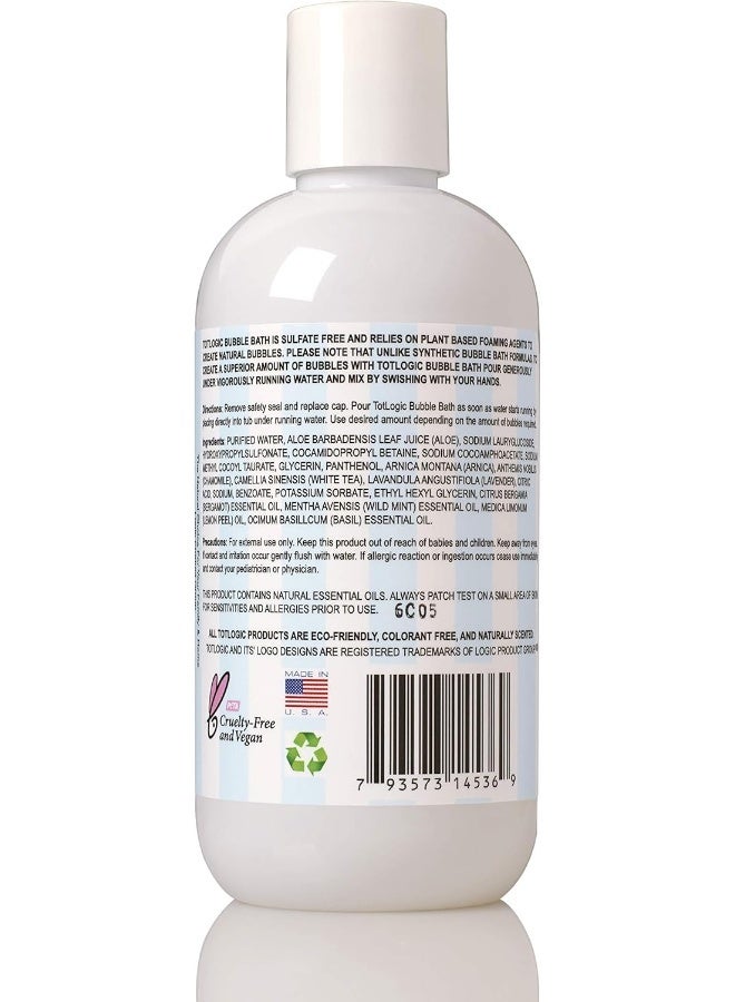TotLogic Sulfate Free Bubble Bath - 8 oz, Original Scent, Gentle & Hypoallergenic, Rich in Antioxidants & Botanicals, No Parabens, No Phthalates, No Sulfates - Image 4