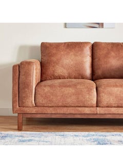 Home Box Pitcher 2-Seater Faux Leather Sofa 88x86x170 cm  - Image 4
