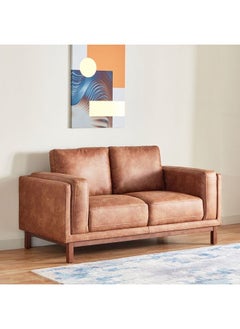 Home Box Pitcher 2-Seater Faux Leather Sofa 88x86x170 cm  - Image 2