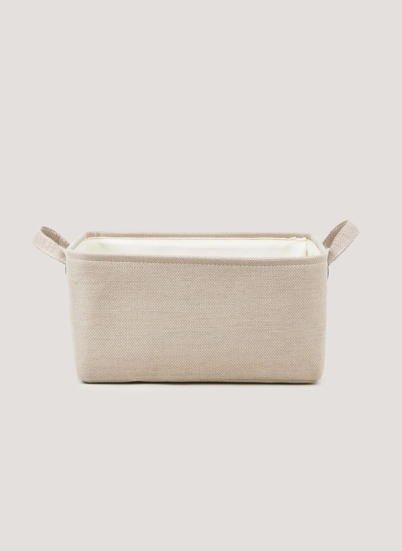Matalan Taupe Soft Storage Basket (40cm x 30cm x 20cm)