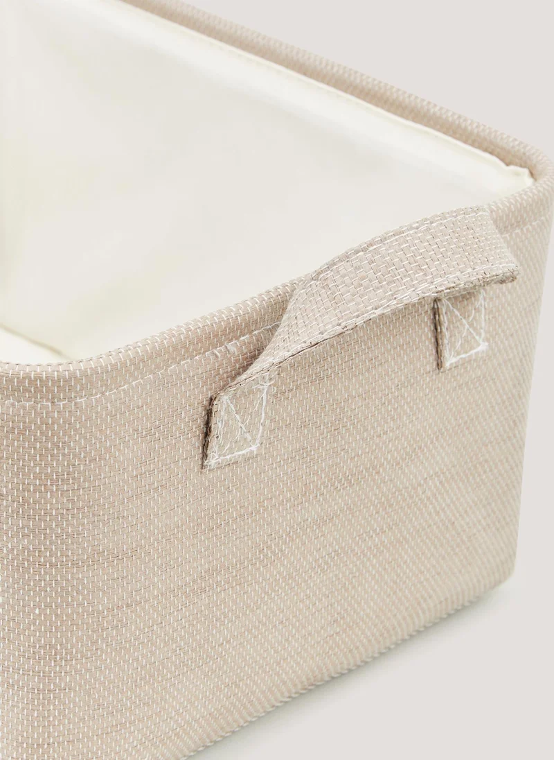 Matalan Taupe Soft Storage Basket (40cm x 30cm x 20cm)
