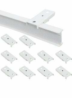 SYOSI Ceiling Track Mounting Bracket, Curtain Track Bracket Slide Rail Accessories, DIY Mount for Straight or Curved Curtain Track, Side Mount or Ceiling Mount (38 Pcs)  - Image 1