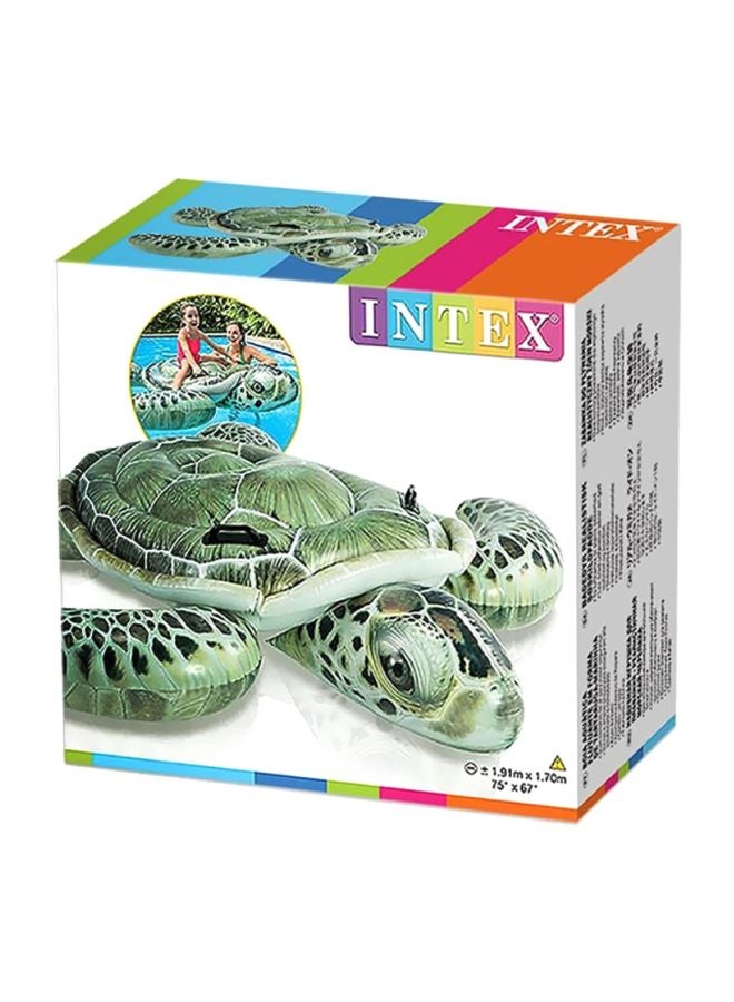INTEX Realistic Sea Turtle Ride-On Pool Float 191 x 170cm - Image 2