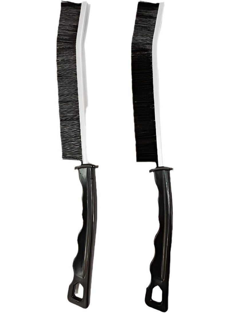 فرشاة تنظيف متعددة الاستخدام بمقبض طويل – لإزالة الغبار والأوساخ من الزوايا والأماكن الضيقة – طقم 2 قطعة - Image 1