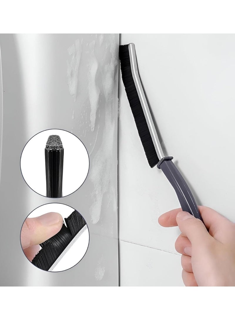 فرشاة تنظيف متعددة الاستخدام بمقبض طويل – لإزالة الغبار والأوساخ من الزوايا والأماكن الضيقة – طقم 2 قطعة - Image 3