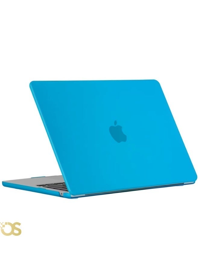 OS Hard Shell Protective Case for MacBook Air 13.6-inch — Transparent Blue — Compatible with A2681, A3113 & A3240 Models - Image 3