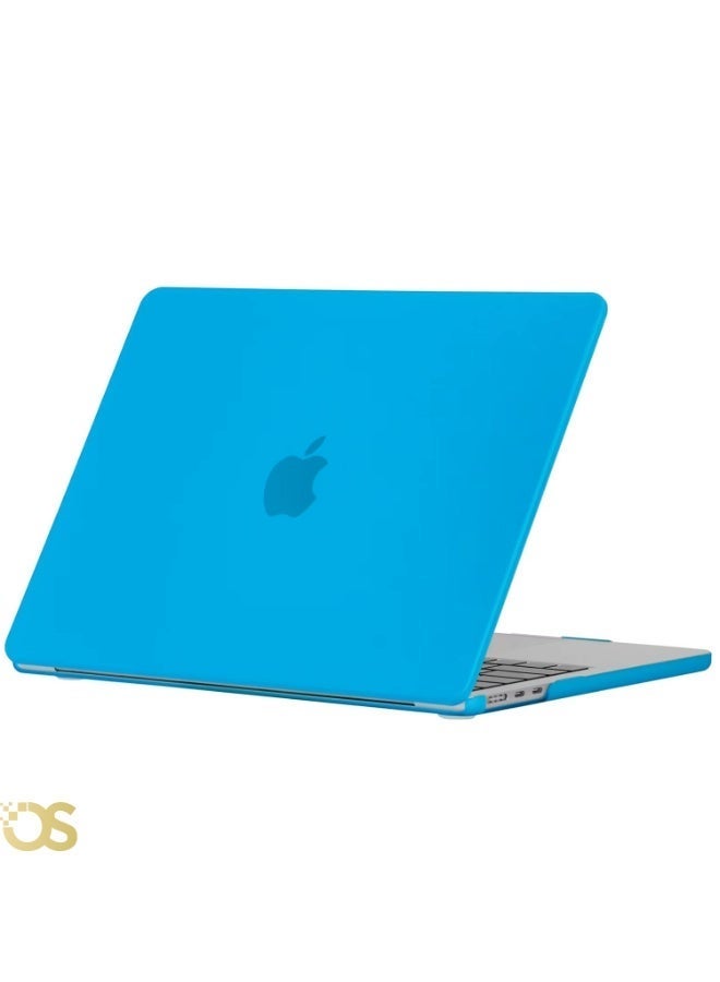 OS Hard Shell Protective Case for MacBook Air 13.6-inch — Transparent Blue — Compatible with A2681, A3113 & A3240 Models - Image 1