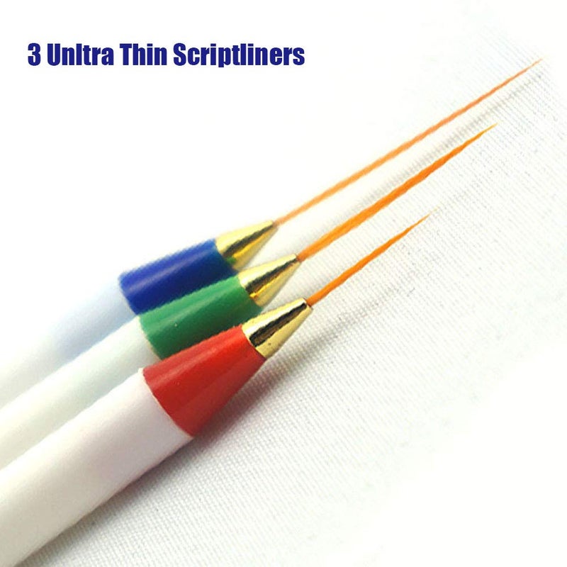 Afantti 15 Pcs Paintbrushes, Detail Fine Paint Brushes Micro Mini Tiny Artist Paintbrush Set | Ultra Fine Point Tip | for Miniature Acrylic Script Line Model Nail Painting - Image 5