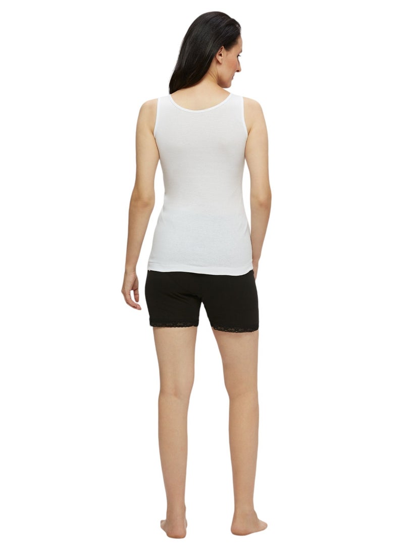 BYC WOMEN'S COTTON VEST (PACK OF 3) - WHITE  - Image 5