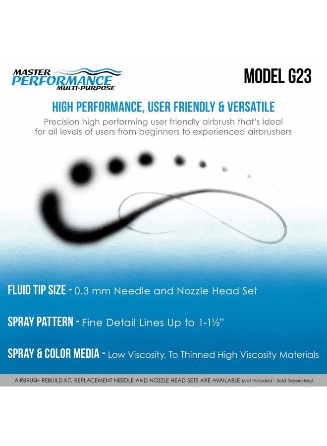 Master Airbrush ® العلامة التجارية، نموذج G23 متعدد الأغراض الدقيق - Image 4