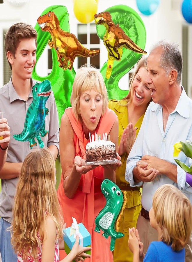 LEBERY Dinosaur Number 4 Ballloon, 40 Inch Green Number 4 Balloon, Mini Dino Foil Balloons Baby Dinosaur Balloons for Kid Dino Theme Jungle 4th Birthday Baby Shower Party Decorations - Image 5