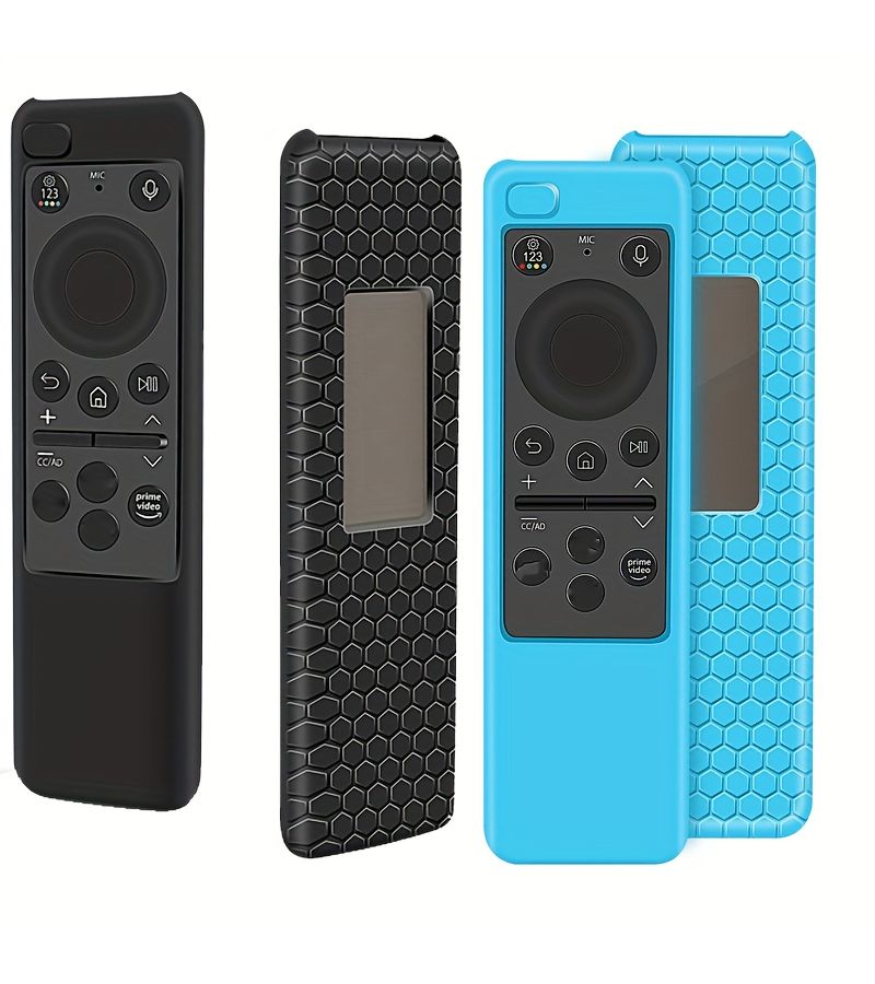 Black Silicone Protective Remote Skin Case For Samsung Smart TV Remote Cover Remote Control Not Included - Image 1