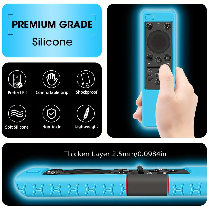 Black Silicone Protective Remote Skin Case For Samsung Smart TV Remote Cover Remote Control Not Included - Image 5