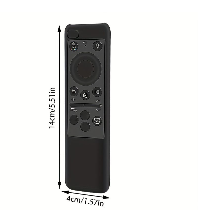 Black Silicone Protective Remote Skin Case For Samsung Smart TV Remote Cover Remote Control Not Included - Image 2