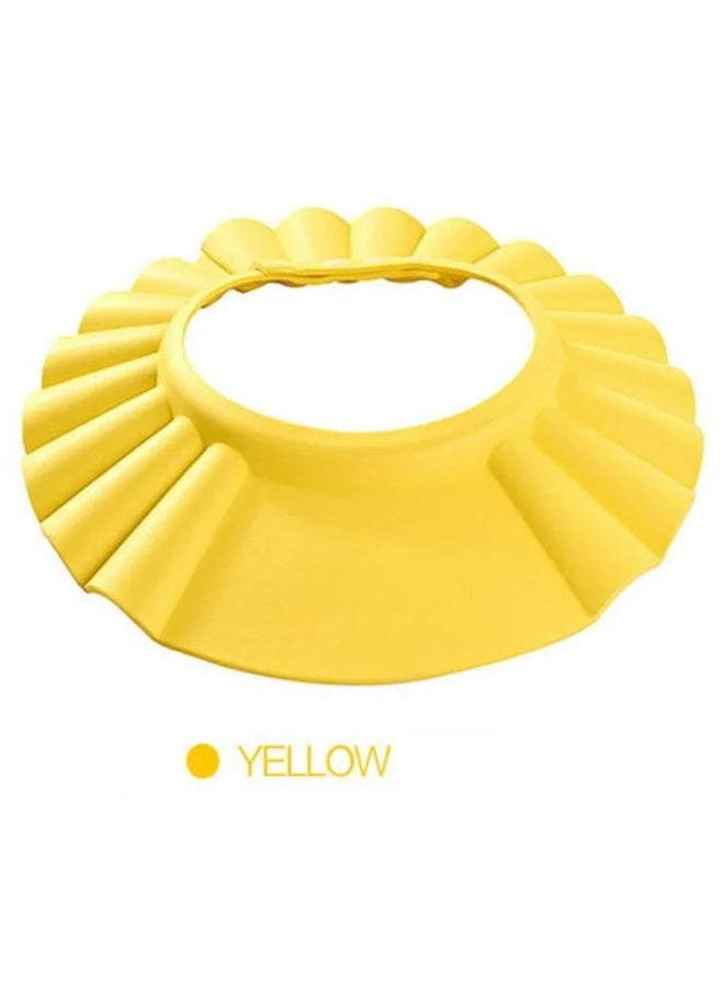 MiniMe Soft EVA Baby Bath Visor | 4‑Snap Adjustable | Yellow | Shields Eyes & Ears From Water & Shampoo | Lightweight, Flexible & Quick‑Dry | Fits 0‑6 Years | Doubles as Pool &Beach Sun Hat - Image 3
