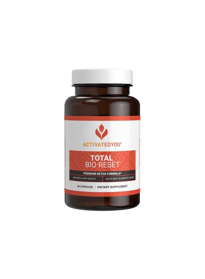 ACTIVATEDYOU Total Bio Reset- Detox Formula for Cleansing & Flushing Digestive System for Radiant Skin & Sustained Energy w/Chlorella, Kiwi Fruit, and Dandelion Root (60 Capsules) - Image 1