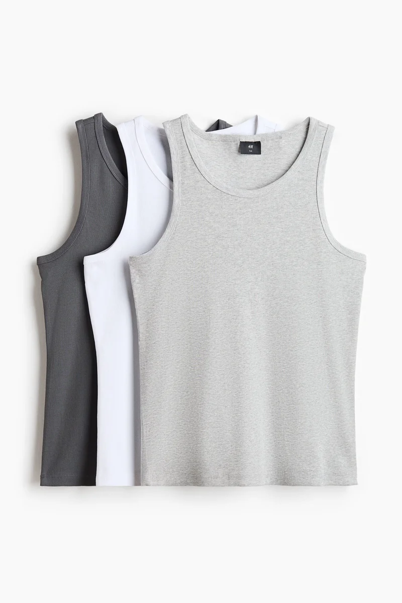 H&M Slim Fit Ribbed vest top