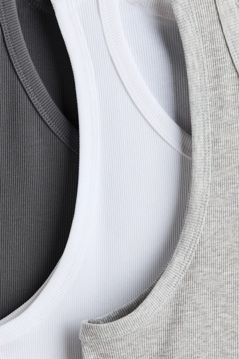 H&M Slim Fit Ribbed vest top