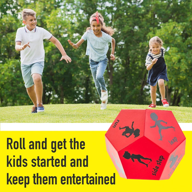 Covelico Kids Exercise Dice for Obstacle Course for Kids & Gymnastics Games, PE Equipment for Indoor Recess Games & Gross Motor Toys for Kids 5-7, Fun Gymnastics Toys & Toddler Gymnastics Equipment - Image 2