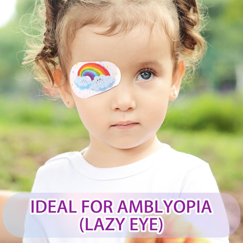 Siifert Siifert Adhesive Eye Patches for Kids Girl Eye Patches Cute Latex Free Adhesive Bandages for Amblyopia Disposable Eye Pad Lazy Eye Light Blocking Children Toddler Right Eye, 8 Styles(80 Pcs)  - Image 5