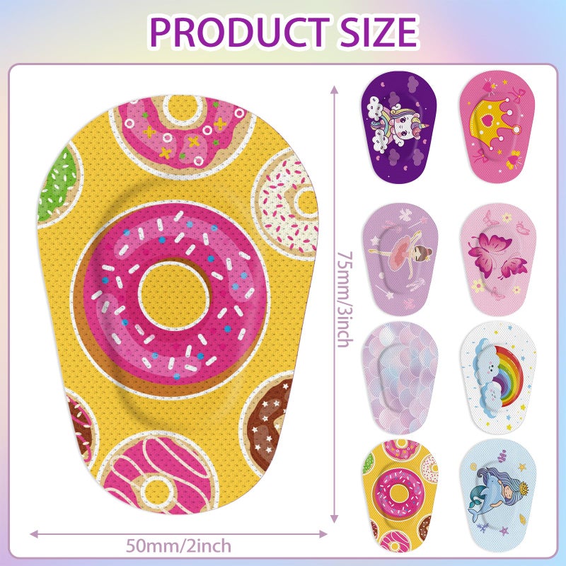 Siifert Siifert Adhesive Eye Patches for Kids Girl Eye Patches Cute Latex Free Adhesive Bandages for Amblyopia Disposable Eye Pad Lazy Eye Light Blocking Children Toddler Right Eye, 8 Styles(80 Pcs)  - Image 2