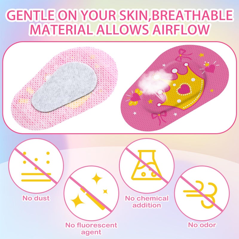 Siifert Siifert Adhesive Eye Patches for Kids Girl Eye Patches Cute Latex Free Adhesive Bandages for Amblyopia Disposable Eye Pad Lazy Eye Light Blocking Children Toddler Right Eye, 8 Styles(80 Pcs)  - Image 4