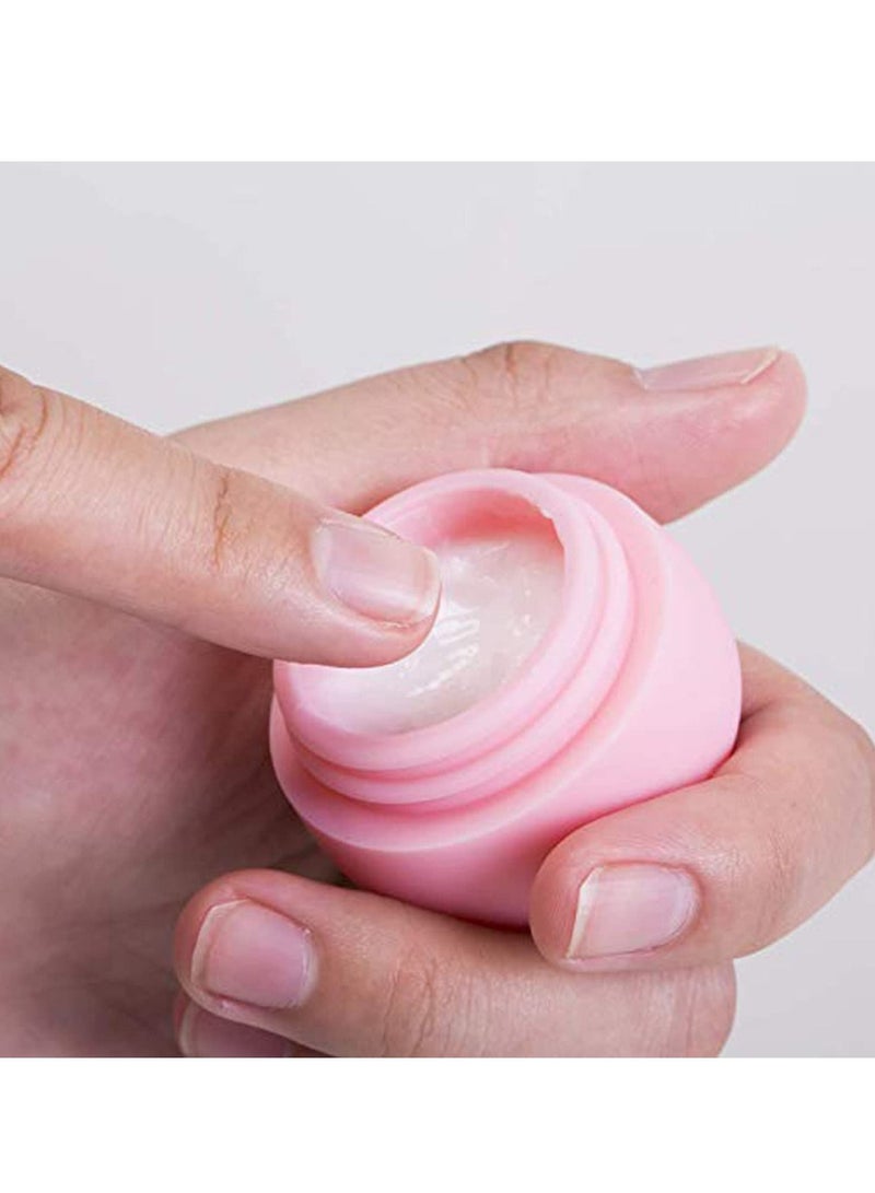 KASTWAVE Travel Containers for Toiletries Silicone Cream Jars Travel Size Containers Leakproof Travel Accessories with Lid for Cosmetic Makeup Face Body Hand Cream (4 PCS) - Image 2