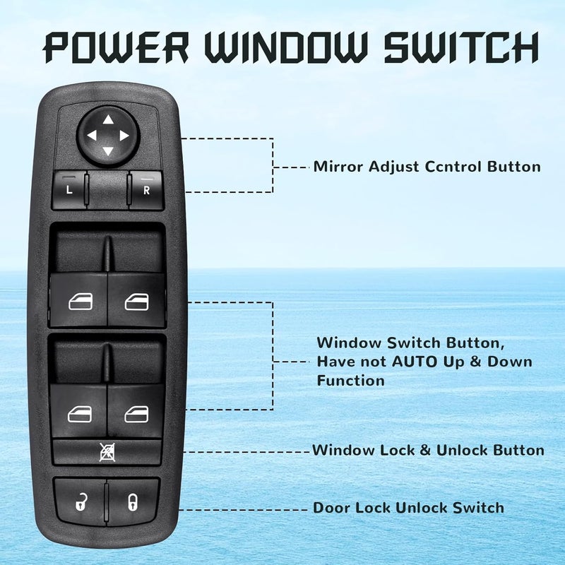 Citumo Master Power Window Switch for Chrysler and Dodge - Image 3