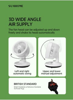 Air Circulation Table Fan With Remote Control 40W WJD18A White - pzsku/Z362ACB01C02743EA1D4BZ/45/_/1675235247/7bba682c-4616-4728-866c-252b6fdbf218