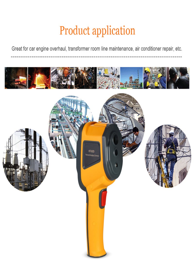 Handheld Infrared Thermal Imager Thermometer -20°C to 300°C & IR Resolution 1024 Pixels 2.4-inch TFT Color Display Imaging Camera - Image 3