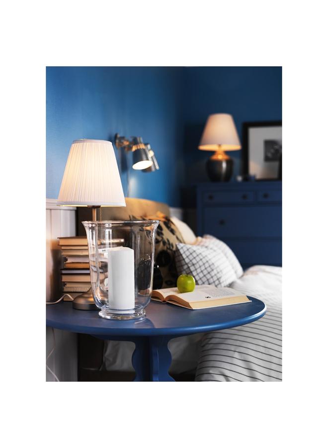 erorex Table Lamp, Nickel-Plated/White - Image 4