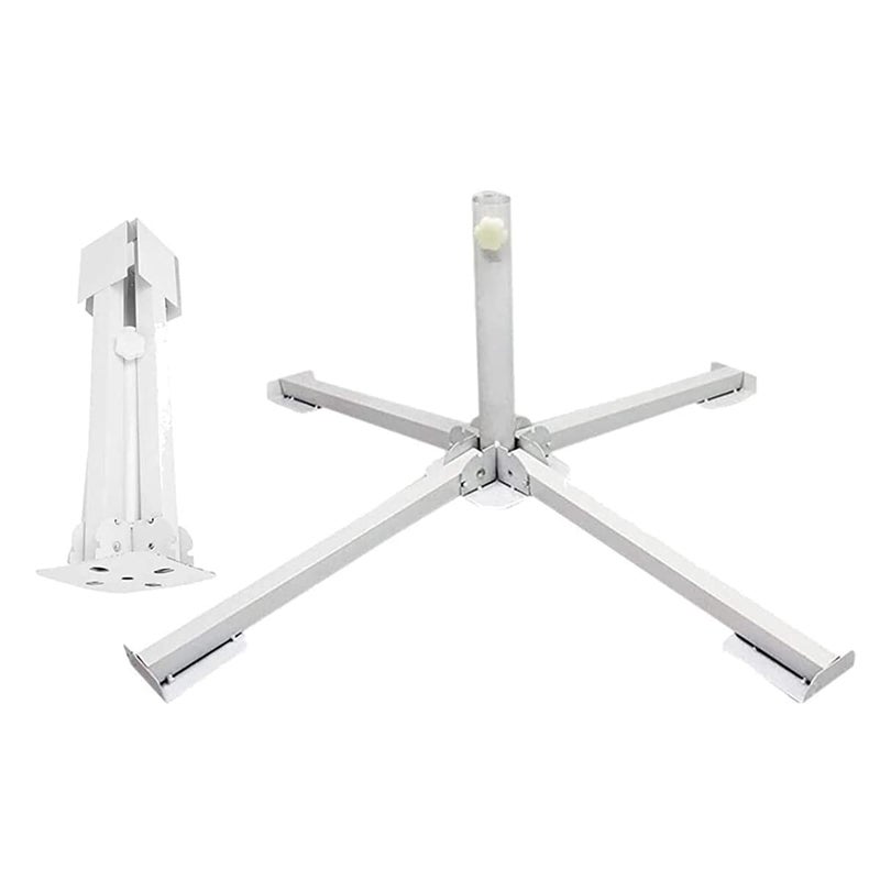 RAINPOPSON RAINPOPSON Garden Umbrella With Stand 8ft48In Outdoor Big Size for GardenShopHotelRestudent Garden Umbrella Blue White H5  - Image 2
