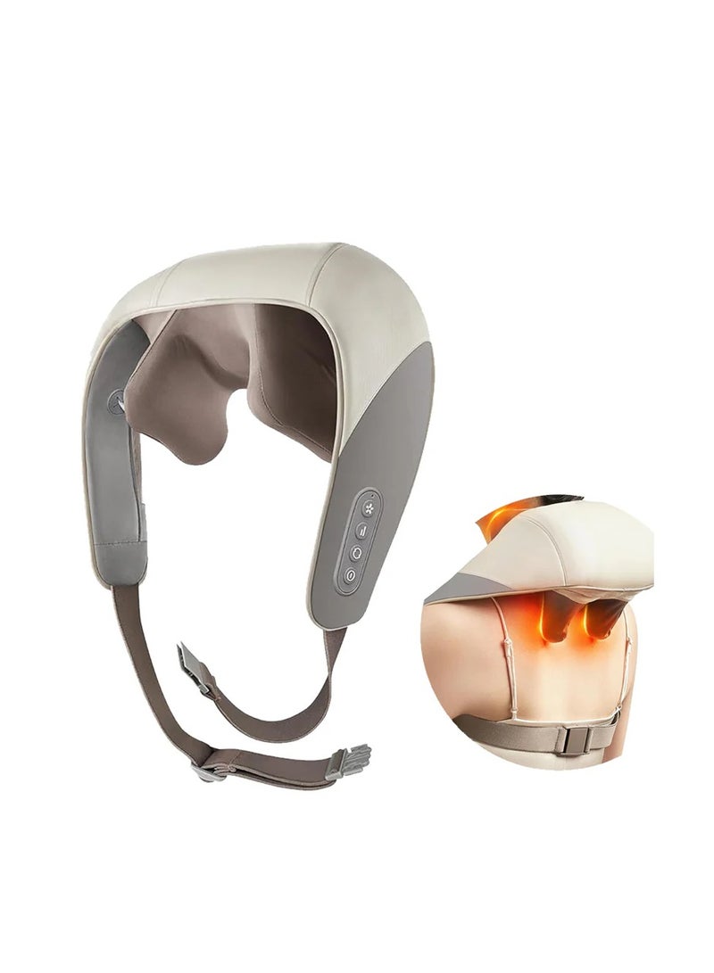 HAOHAN Mini Kneading Neck and Body Massager with Hot Compress – Portable, Hands-Free Relief for Neck, Shoulders, Back, Waist, and Legs - Image 1