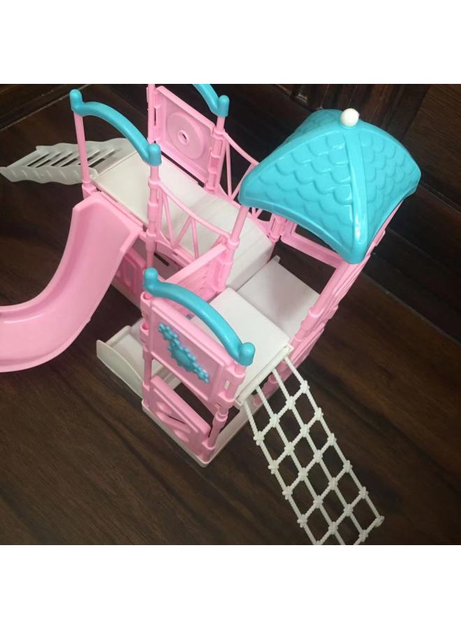 Mini Doll Slide Toy Simulation Children's Playground Large Slide Girl Gift Princess Doll Accessories-Height:The Doll In The Picture Is Not Included.  - Image 3