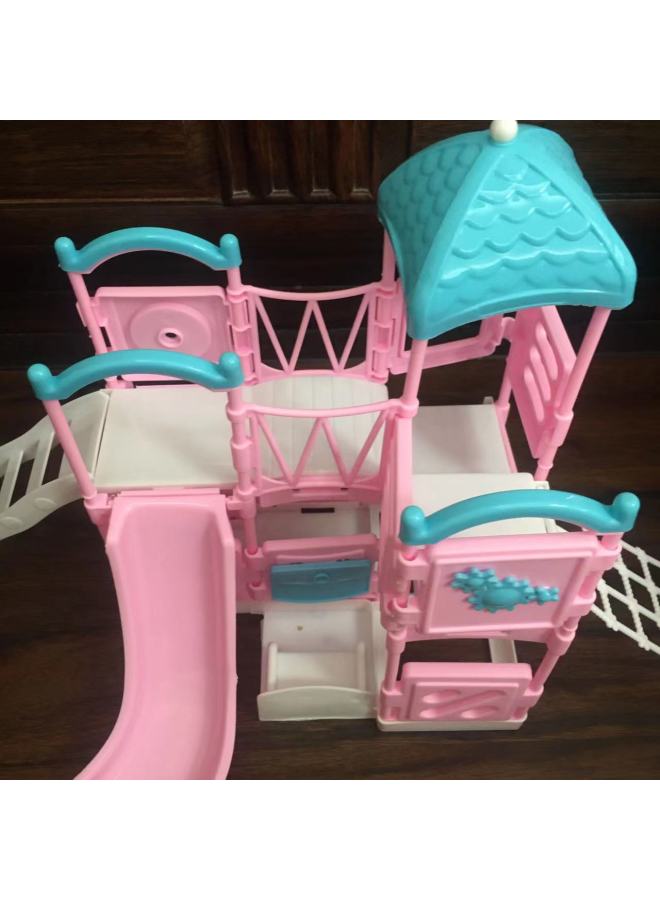 Mini Doll Slide Toy Simulation Children's Playground Large Slide Girl Gift Princess Doll Accessories-Height:The Doll In The Picture Is Not Included.  - Image 2