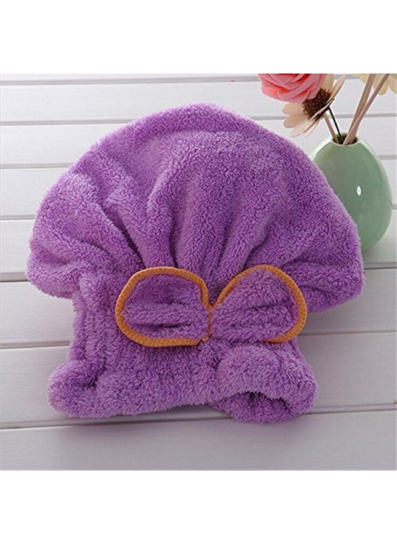 svk dream SVK DREAM Womens Girls Ladys Magic Quick Dry Bath Hair Drying Towel Head Wrap Hat Makeup Cosmetics Cap Bathing Tool Random Colour Multicolour 2  - Image 1