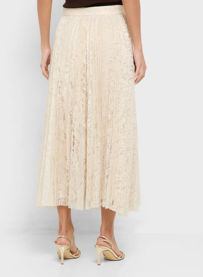 GUESS Charlotte Pleated Maxi Skirt