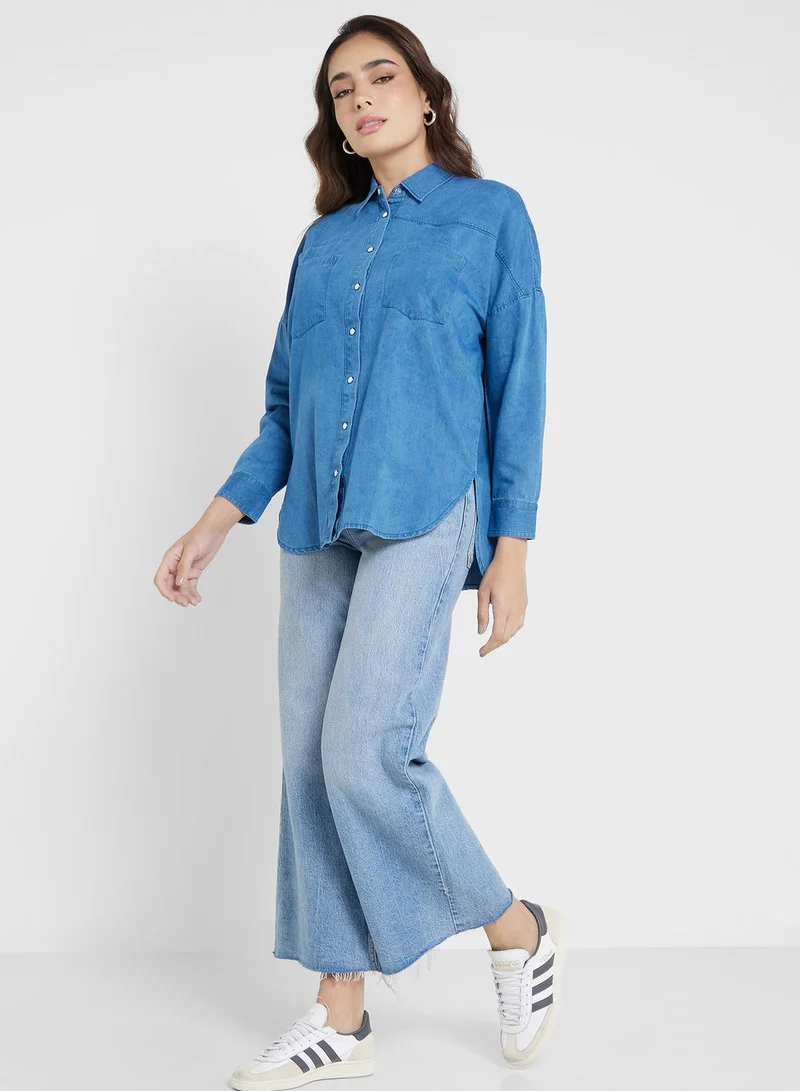 French Connection Pocket Detail Button Down Shirt