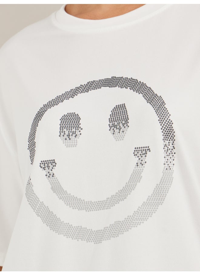 Styli Styli Oversized Graphic Print Short Sleeve T-Shirt  - Image 4