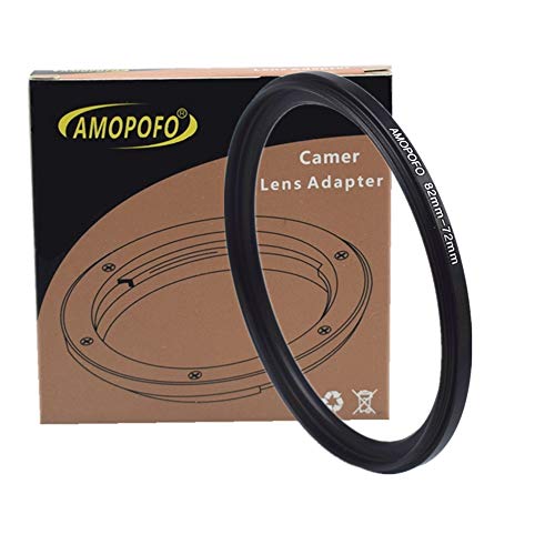 Amopofo 82mm to 72mm Step-Down Rings Lens Filters Ring Compatible with UV,ND,CPL,Made of CNC Machined Metal with Matte Black Electroplated Finish,All 82mm Camera Lenses & 72mm Accessories - Image 5