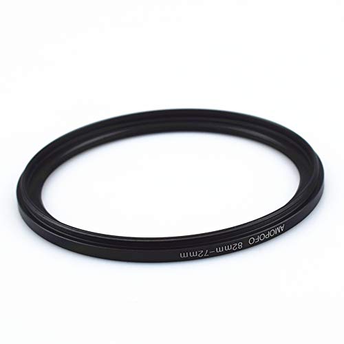 Amopofo 82mm to 72mm Step-Down Rings Lens Filters Ring Compatible with UV,ND,CPL,Made of CNC Machined Metal with Matte Black Electroplated Finish,All 82mm Camera Lenses & 72mm Accessories - Image 4