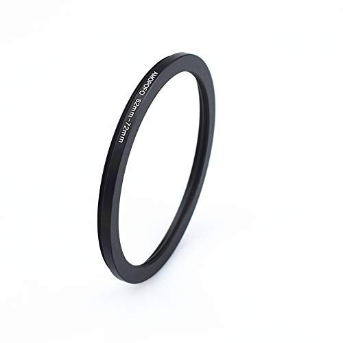 Amopofo 82mm to 72mm Step-Down Rings Lens Filters Ring Compatible with UV,ND,CPL,Made of CNC Machined Metal with Matte Black Electroplated Finish,All 82mm Camera Lenses & 72mm Accessories - Image 2