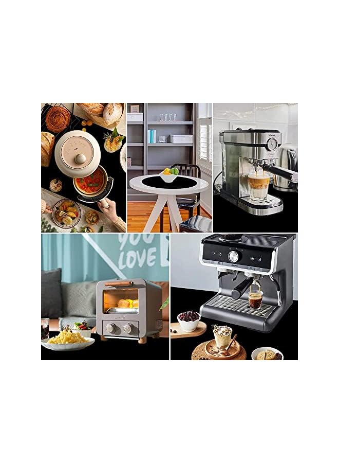 Goodern Heat Resistant Mat for Air Fryer,4PCS Air Fryer Mat with Sliding Function Kitchen Countertop Protectors Reusable Non-slip Waterproof Washable Silicone Mat for Air Fryer Coffee Maker Microwave - Image 2