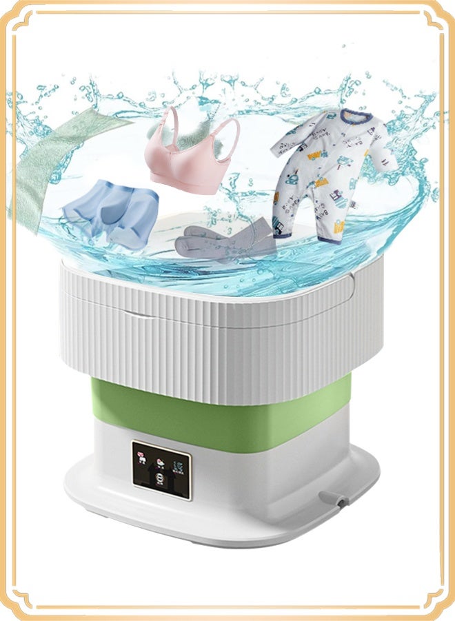 APEX 10L Folding Automatic Water Refill Shoes Washing Machine Portable Turbine Washer - Image 1