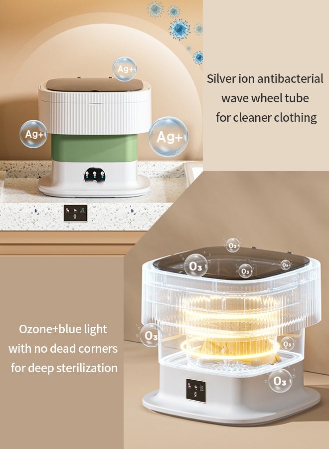 APEX 10L Folding Automatic Water Refill Shoes Washing Machine Portable Turbine Washer - Image 5