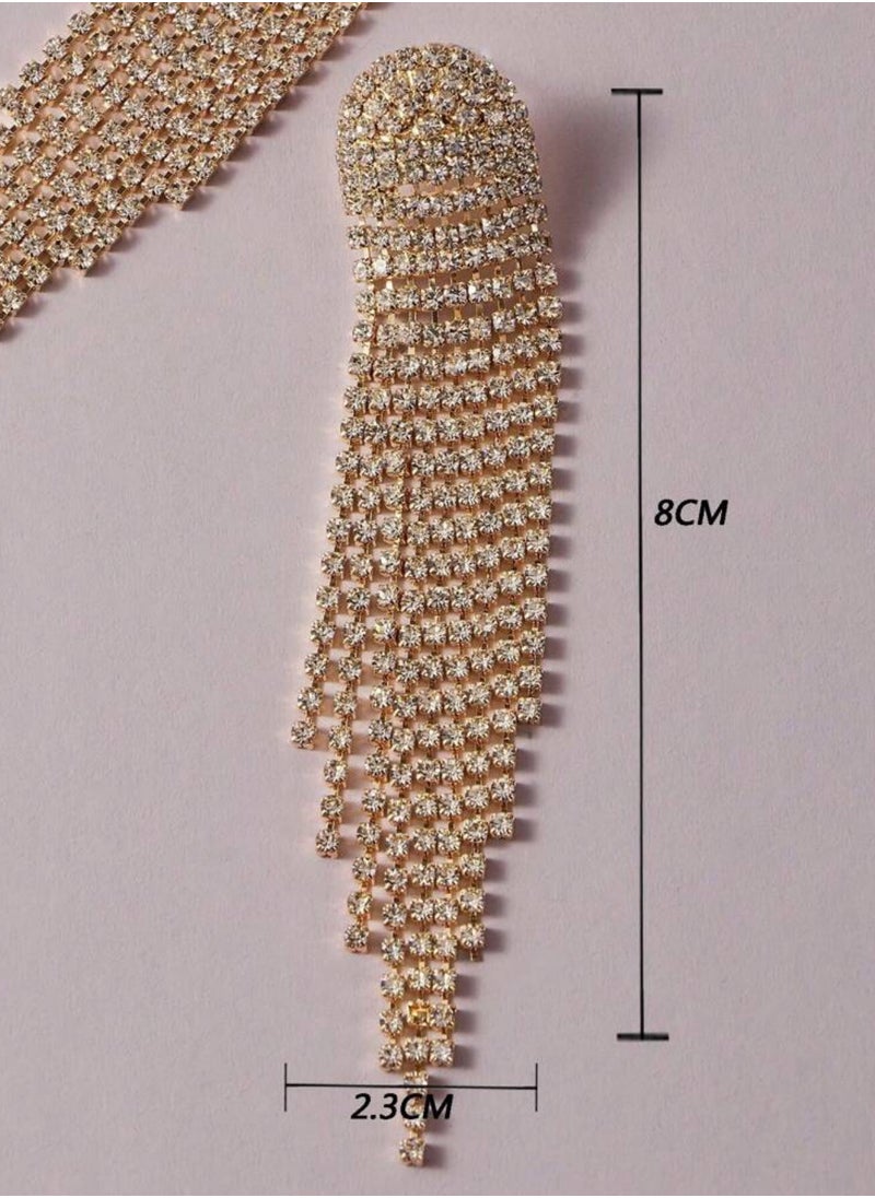 Equal - Stylish & Trendy Zirconia Drop Earrings For Women - Image 1