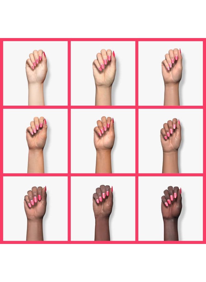AIMEILI Soak Off U V LED Neon Pink Gel Nail Polish - Neon Shocking Pink (055) 10ml  - Image 4