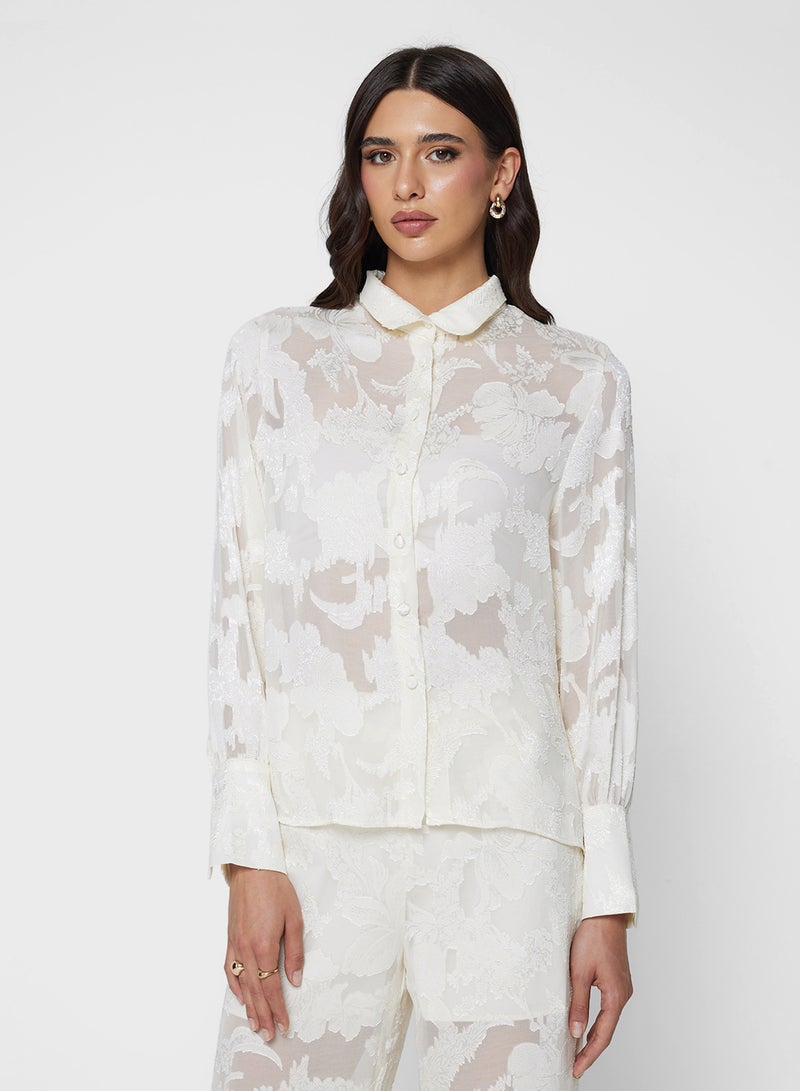 خزانة قميص بأزرار شفاف - Image 3