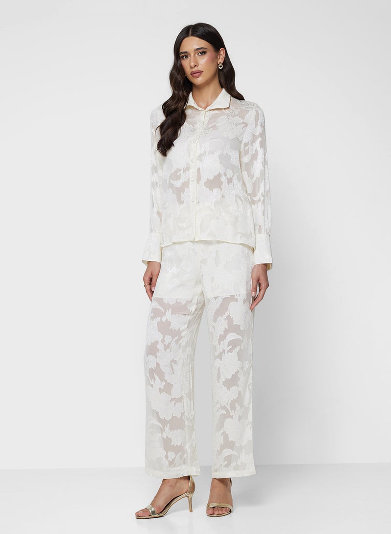 خزانة قميص بأزرار شفاف - Image 1